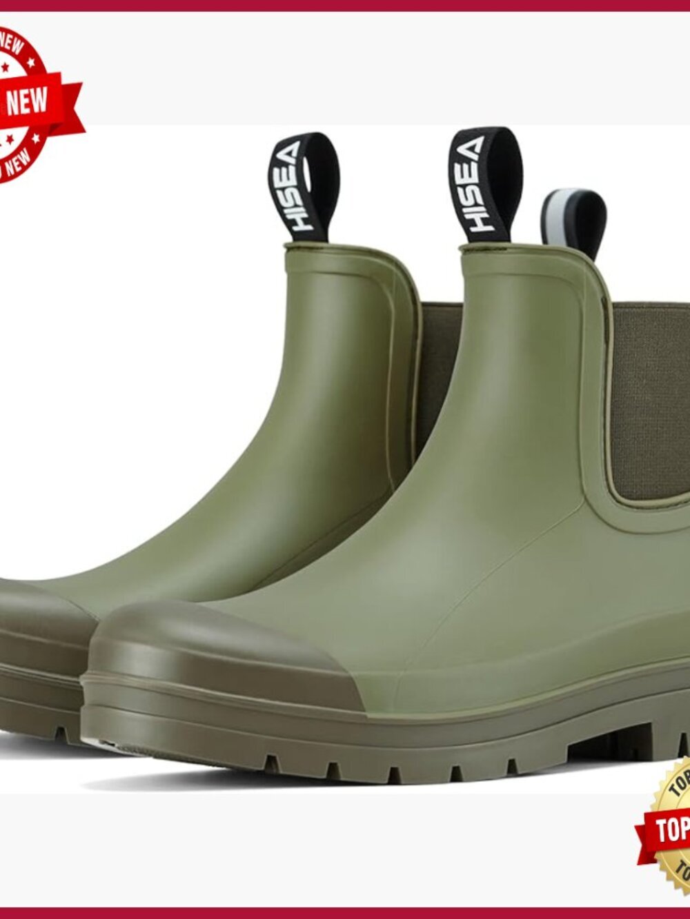 Short Rain Boots Chelsea Waterproof Ankle Garden Shoes Non Slip Outdoor